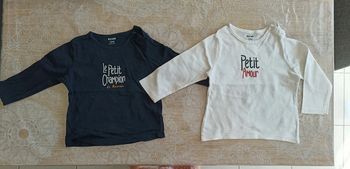 Lot de 2 t-shirts manches longues