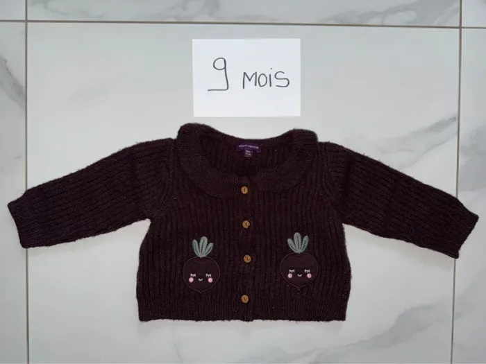 Gilet en laine sergent major 9 mois