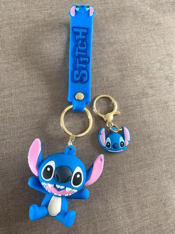 Lot de 2 porte-clés doudou Stitch Disney Neuf
