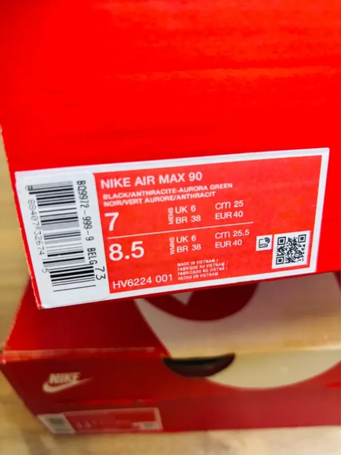 Nike Air Max 90 Black Tiffany Taille 40 - photo numéro 7