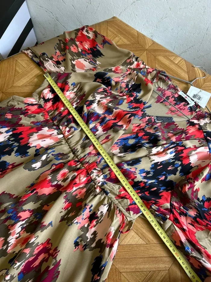 Robe femme robe fluide femme robe kaki femme robe été femme robe automne femme taille 46 taille 48 - photo numéro 5