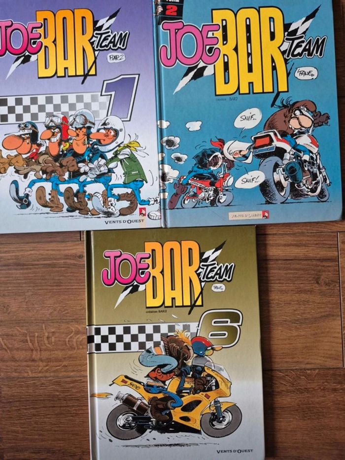 Lot de 3 bandes dessinées Joe Bar Team