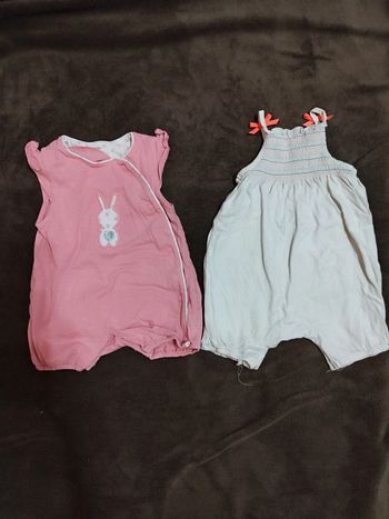 Lot combi short fille