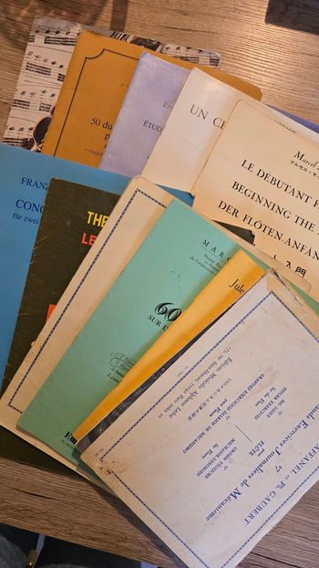 Partitions de musique flûtes traversiere