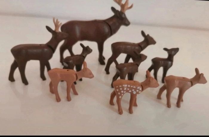 Playmobil lot animaux cerf faon biche - photo numéro 3