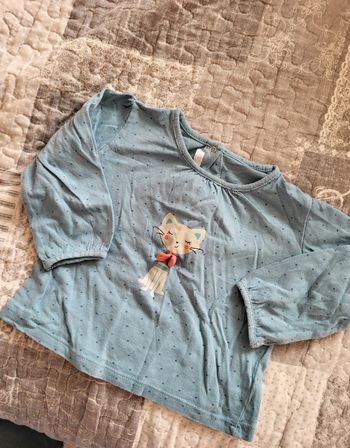 Tee shirt bleu gemo 18 mois