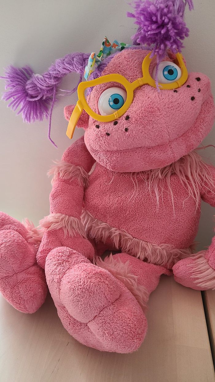 Peluche Los Lunnis Espagnol TV show rose mauve 40 cm Quiron 2006 - photo numéro 5