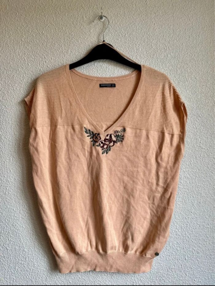 Pull sans manches beige rosé Bonobo - photo numéro 4