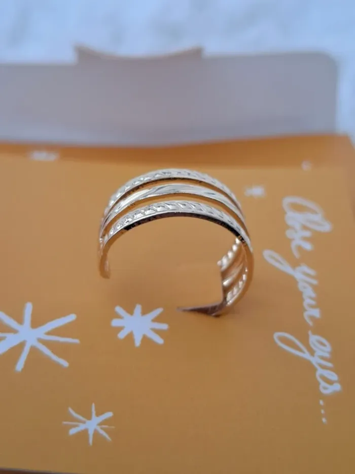 Bague dorée étincelante Make a Wish - photo numéro 9