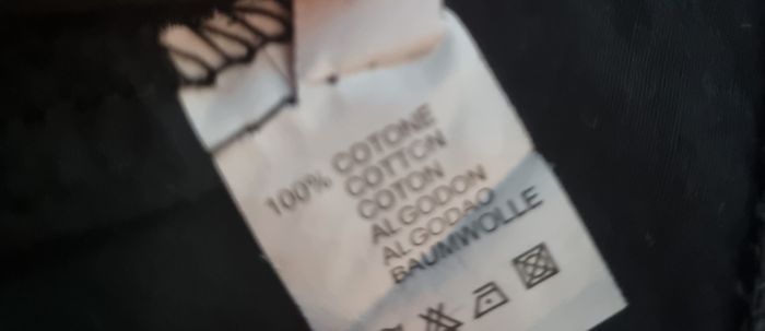 Chemise noir avec perles et pailleté argenté taille S - photo numéro 6