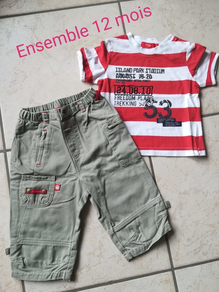 Ensemble pantalon tee shirt 12 mois