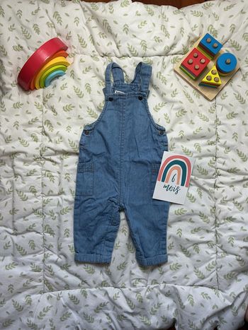 salopette couleur jean léger 6 mois npo pressions entre les jambes