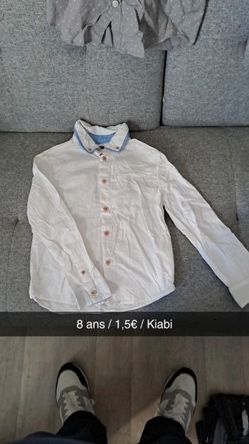 Chemise blanche à manches longues