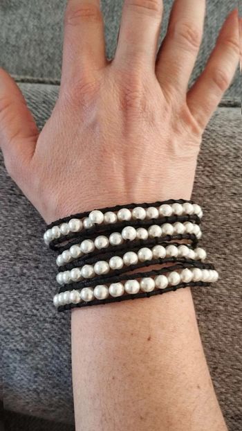 Bracelet  perles noir
