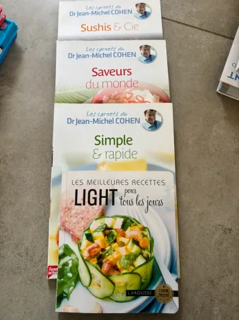 Lot livres de cuisine saine