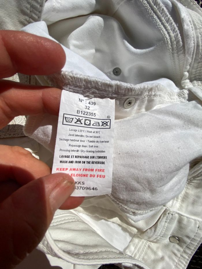 Pantalon Ikks blanc w32 idéal 42 stretch - photo numéro 9