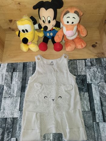 Salopette cache cœur h&m-beige-1/2mois 56cm