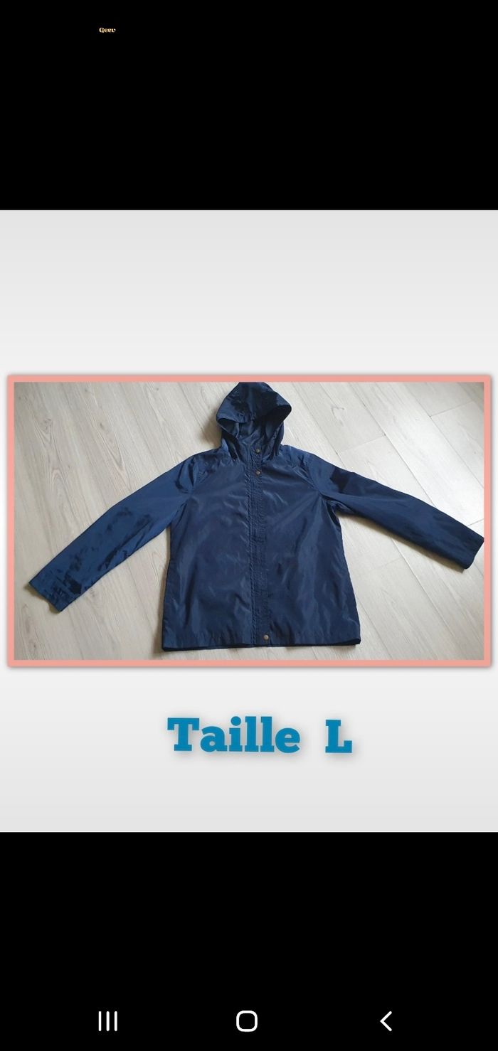 Veste coupe vent homme taille l