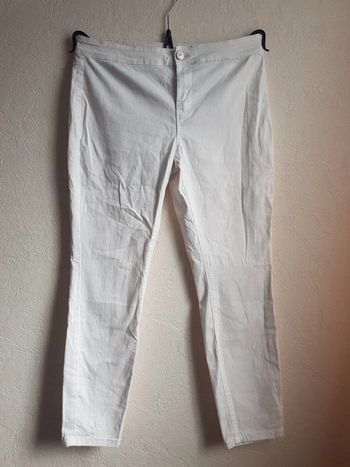 Jeans blanc taille francaise 38 C&A