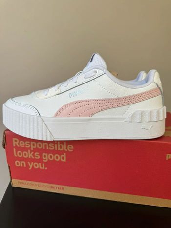 Basket puma Carina lift platform. Femme . Taille 37 . Couleur blanche.