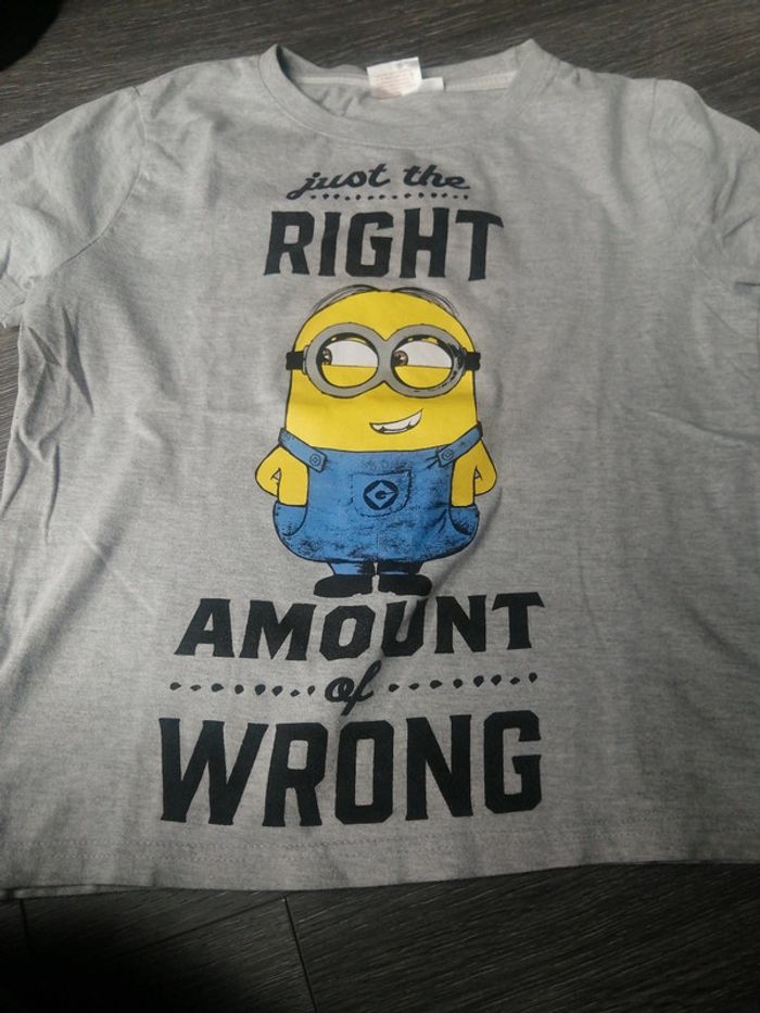 Tee shirt manche courte minion 8A - photo numéro 2