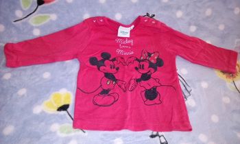 T-shirt disney minnie 3 mois neuf