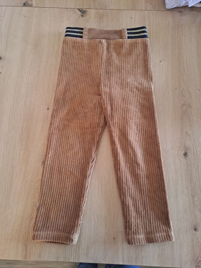 Pantalon velours marron fille - photo numéro 2