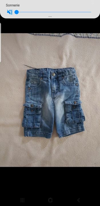 Bermuda garçon en jean