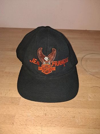 Casquette Harley Davidson avec le nom Jean François