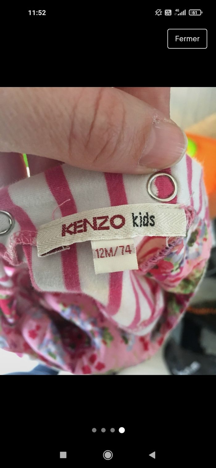 Robe kenzo en 12 mois - photo numéro 3