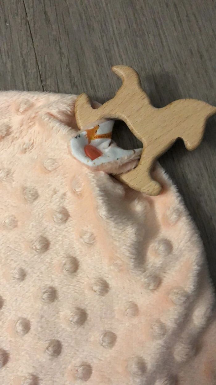 Doudou plat jouet en bois - photo numéro 3
