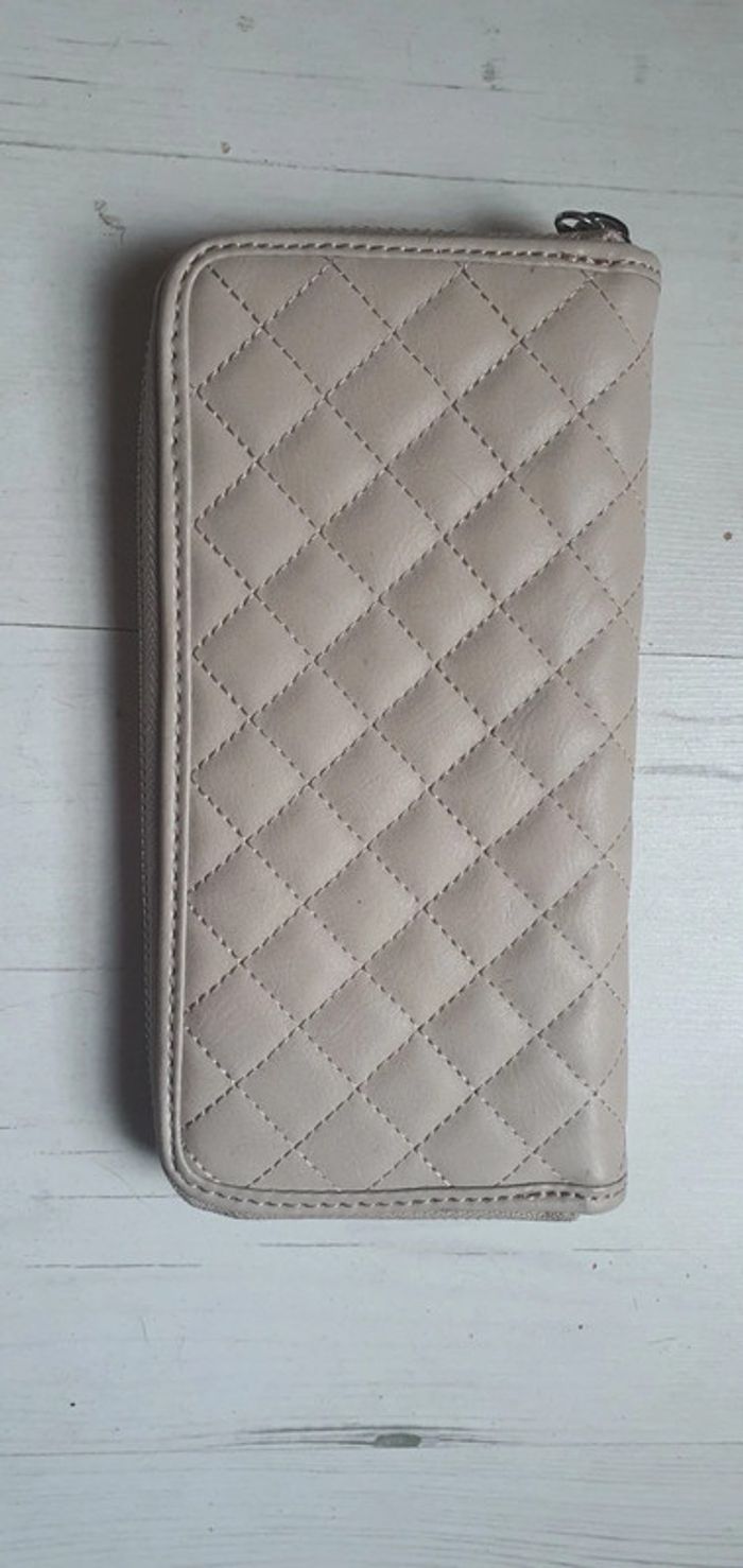 Porte feuille mango beige - photo numéro 2