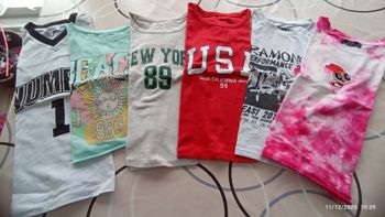 Lot 6 Top fille M