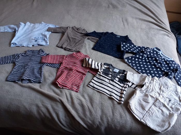 T-Shirts et Chemises à Manches Longues 3 mois