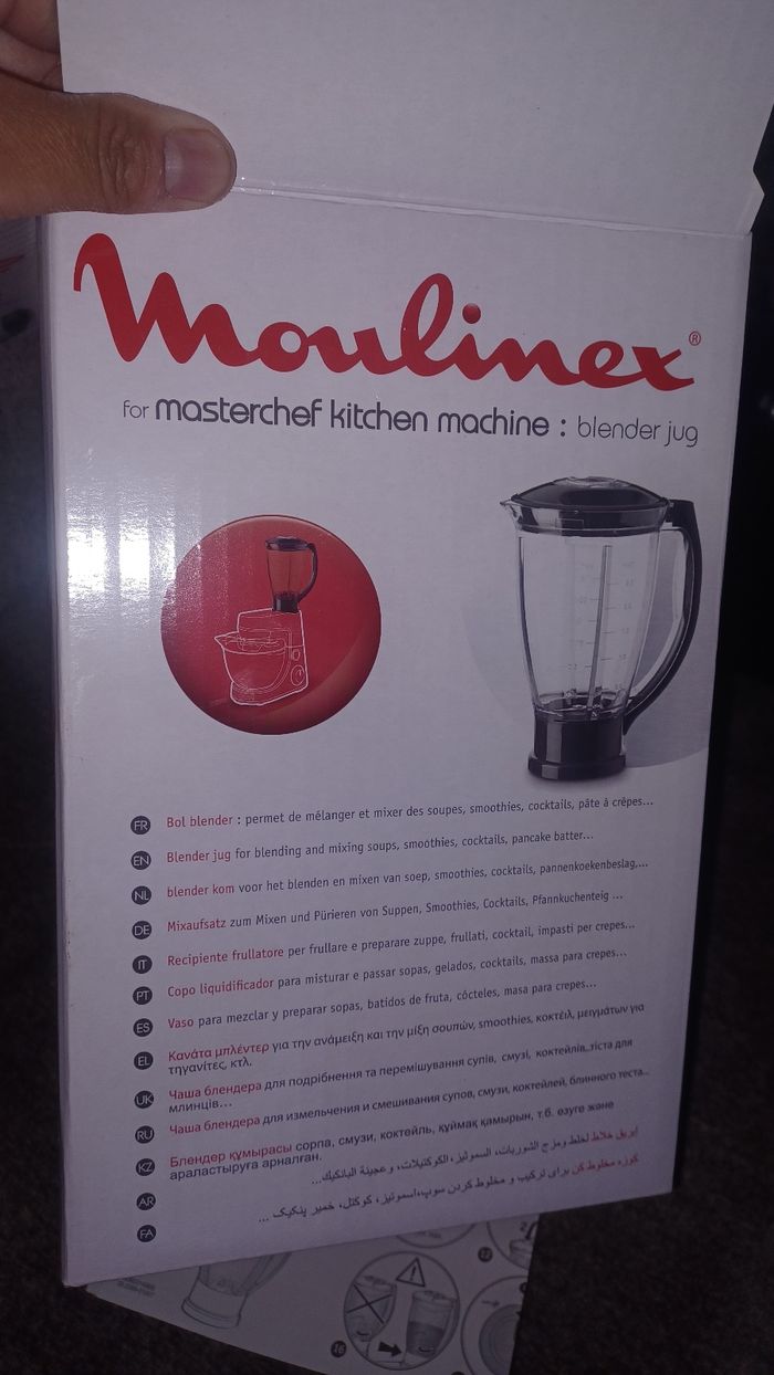 Accessoire moulinex bol blender pour robot patissier masterchef neuf - photo numéro 7