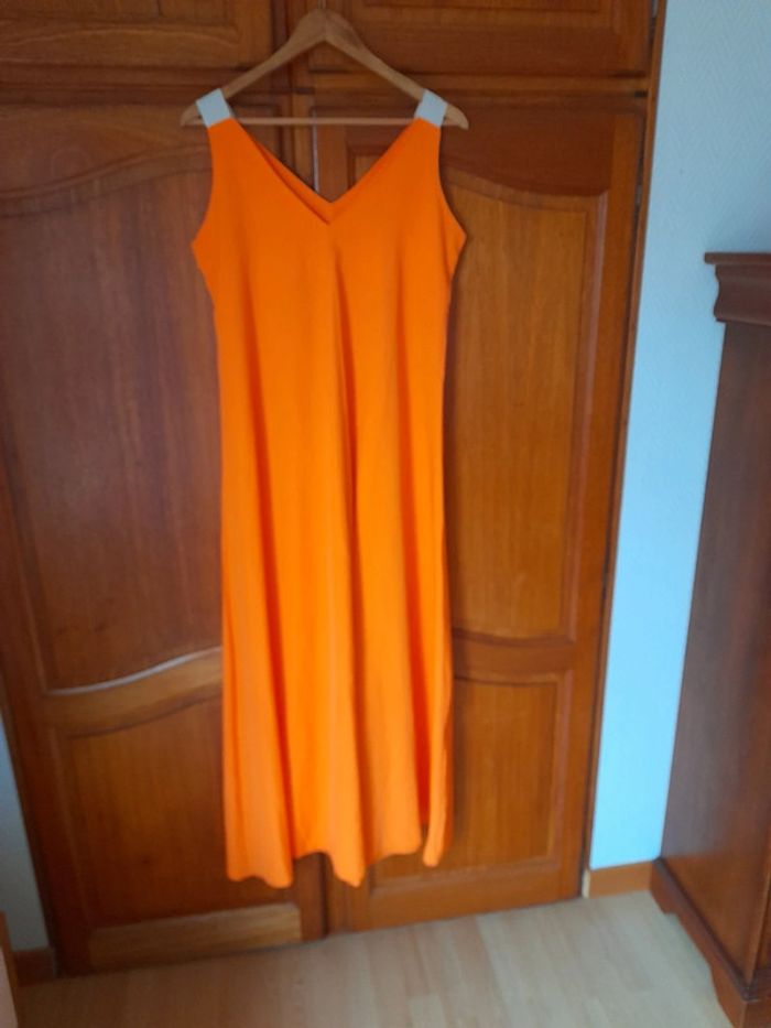 Robe longue orange