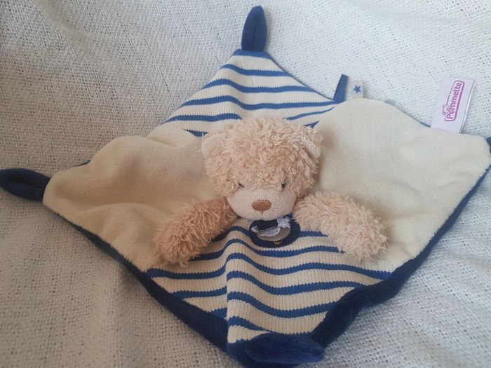 Doudou plat ourson Pommette