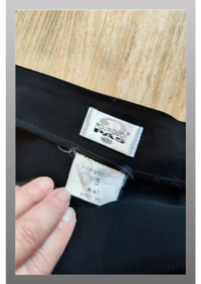 Mini jupe noire Pourquoi Pas Taille 36 - photo numéro 2