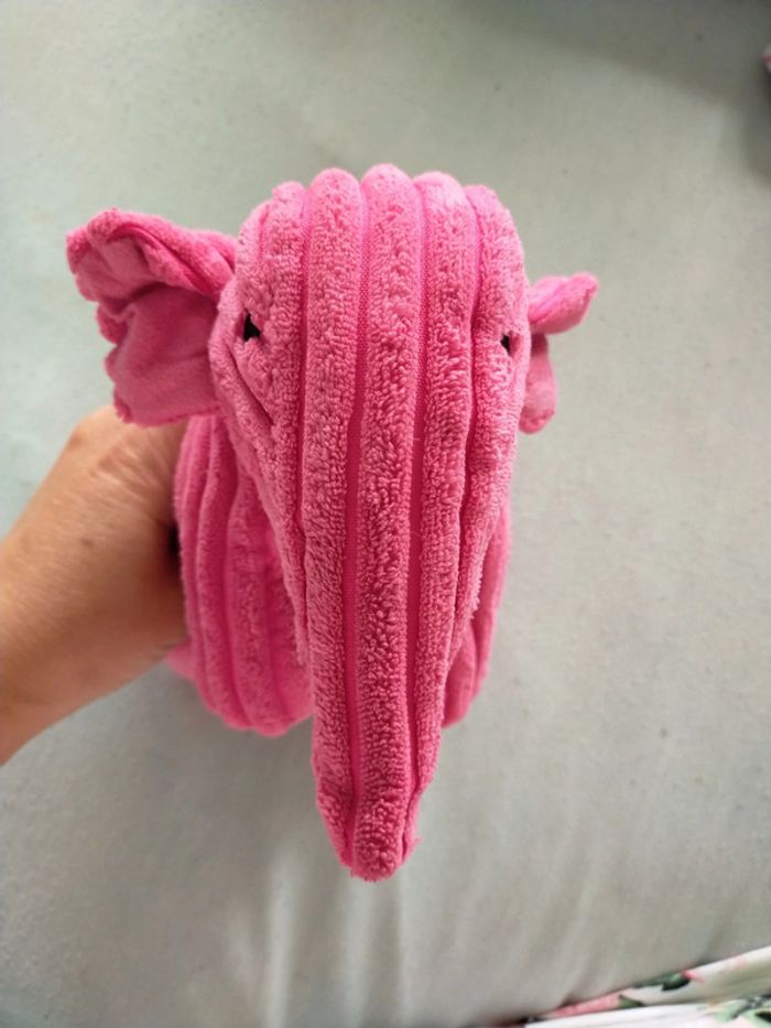 Peluche éléphant très douce - photo numéro 2