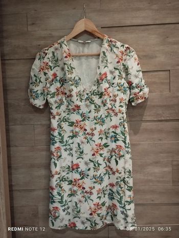 Robe Tommy Hilfiger blanc fleuri TXS