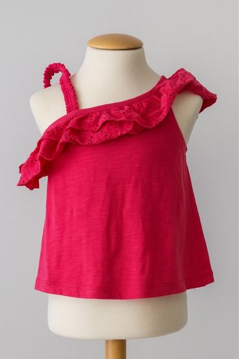 Top asymétrique rose 🌸