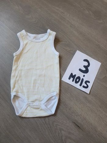 Body sans manches 3mois