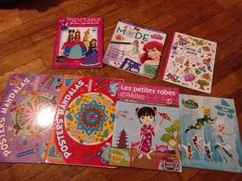 Lot livres d'activités fille mandalas