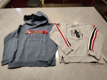 Lot de 2 sweats Spider-Man Marvel enfant garçons– Taille 8 ans