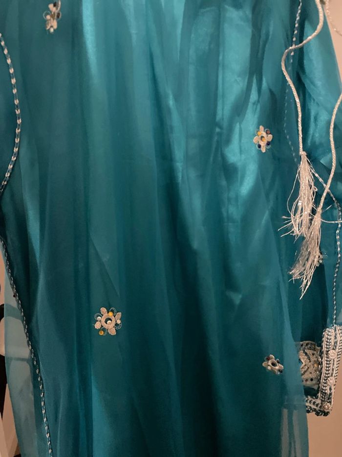 Caftan bleue émeraude - photo numéro 5