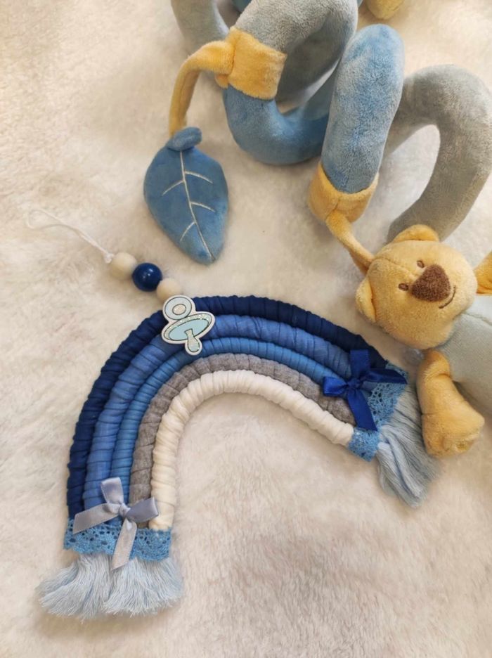 Arc en ciel macramé et trapilho - photo numéro 2
