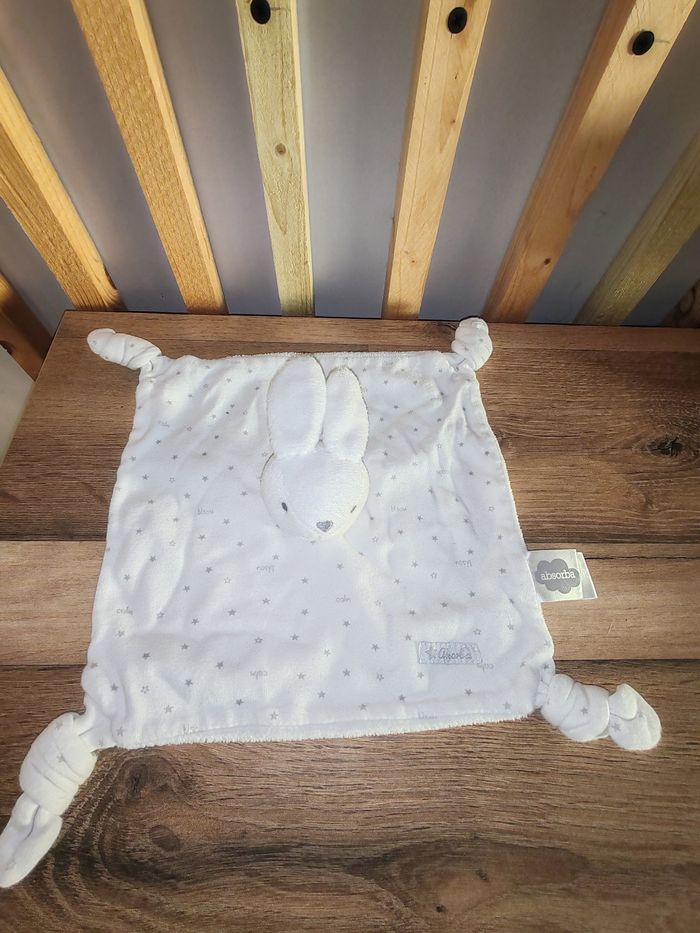 Lapin absorba gris et blanc