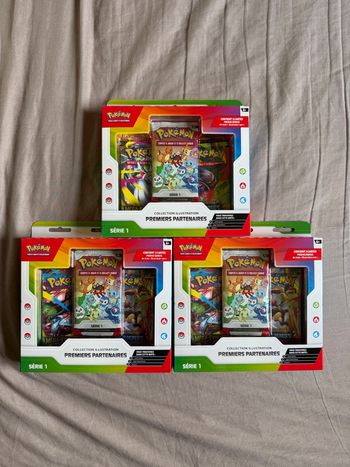 Lot de 3 coffret Pokémon premier partenaire 