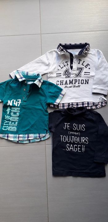 Lot de 3 hauts garçon