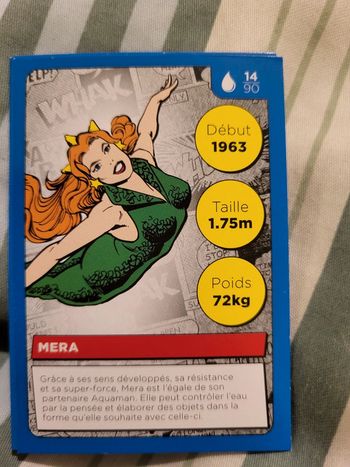 Carte Héros DC Auchan 2022 n° 14 /90  Mera